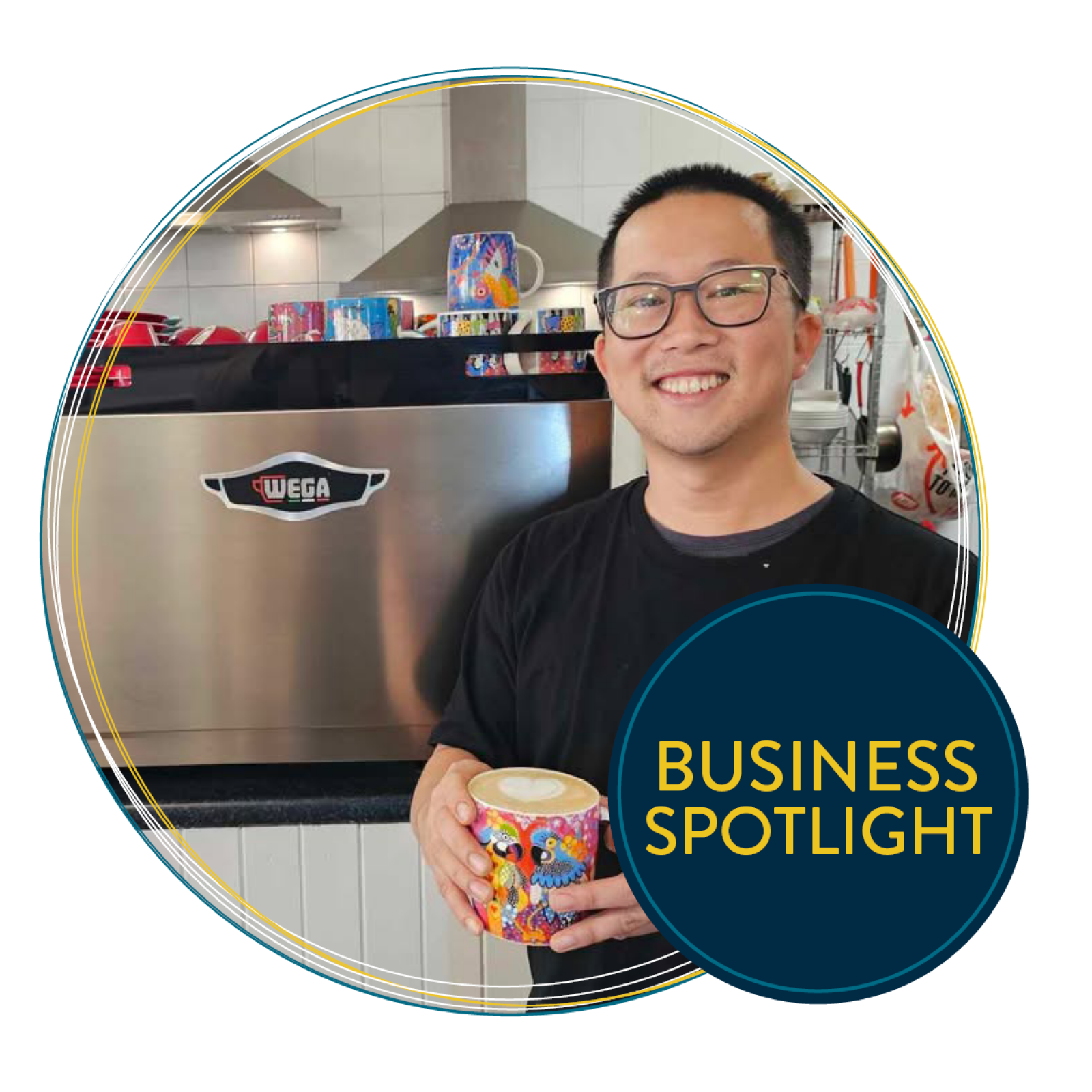 Business Spotlight Circle Templatee for Homepage