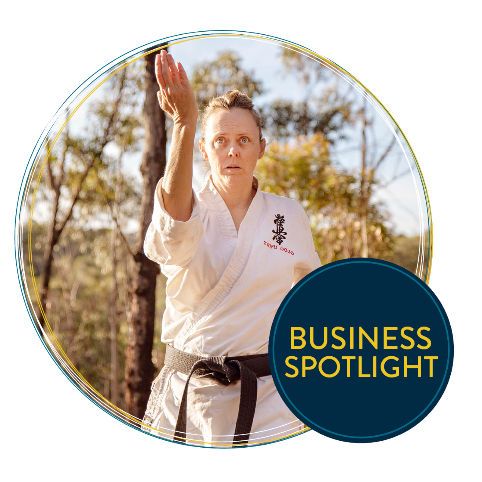 Business Spotlight Circle Templatee for Homepage